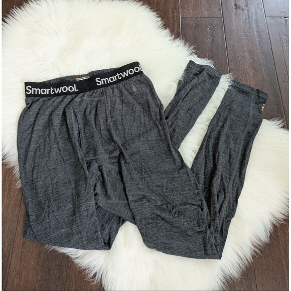 Smartwool Merino Classic Thermal Charcoal Gray Baselayer Pants Leggings S Small - Picture 1 of 8